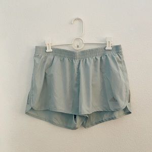 light blue adidas shorts